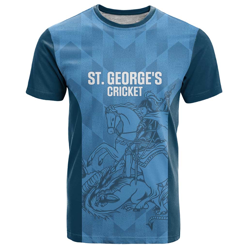 Custom St. Georges Cricket T Shirt Go Champions Sporty Style - Wonder Print Shop