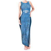 Custom St. Georges Cricket Tank Maxi Dress Go Champions Sporty Style - Wonder Print Shop