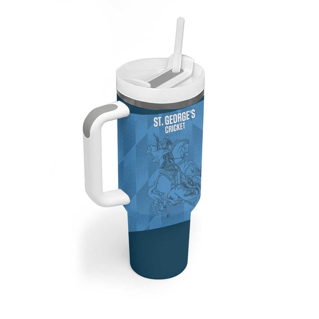 Custom St. Georges Cricket Tumbler With Handle Go Champions Sporty Style - Wonder Print Shop