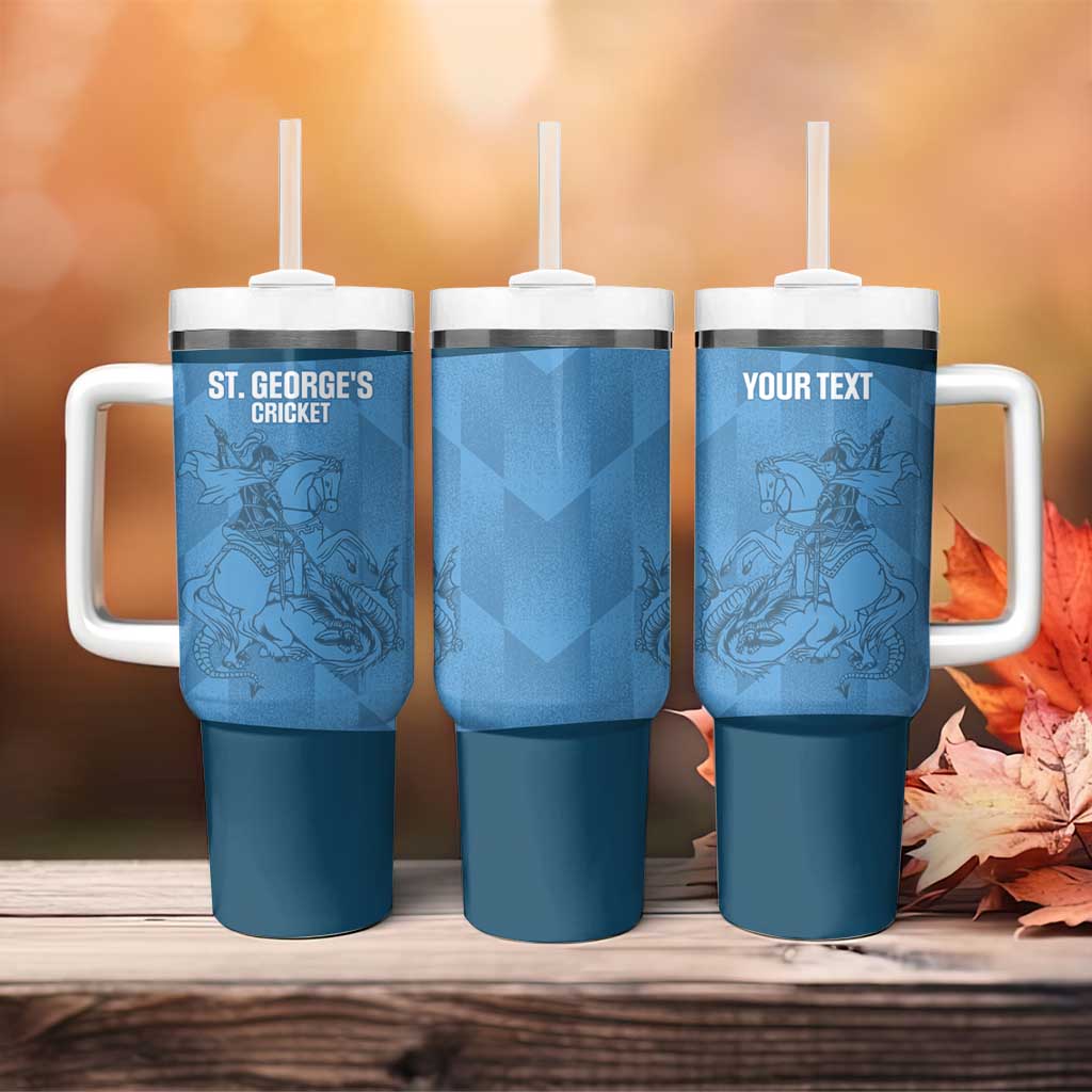Custom St. Georges Cricket Tumbler With Handle Go Champions Sporty Style - Wonder Print Shop