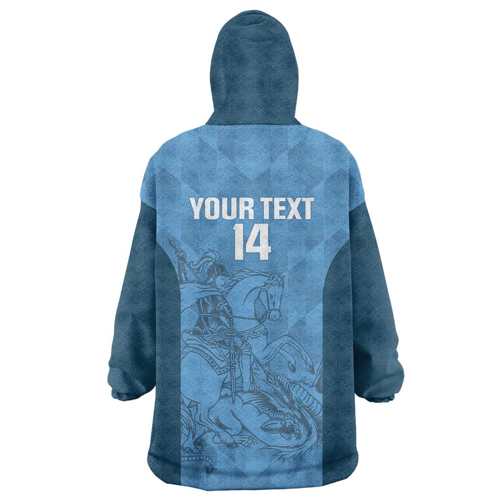 Custom St. Georges Cricket Wearable Blanket Hoodie Go Champions Sporty Style - Wonder Print Shop