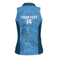 Custom St. Georges Cricket Women Sleeveless Polo Shirt Go Champions Sporty Style - Wonder Print Shop