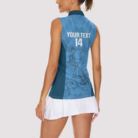 Custom St. Georges Cricket Women Sleeveless Polo Shirt Go Champions Sporty Style - Wonder Print Shop