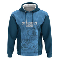 Custom St. Georges Cricket Zip Hoodie Go Champions Sporty Style - Wonder Print Shop