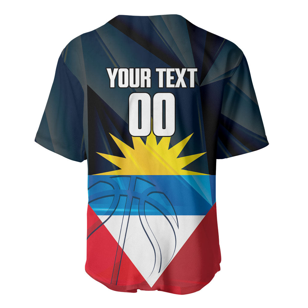 Antigua and Barbuda Basketball Custom Baseball Jersey Flag Sporty Style