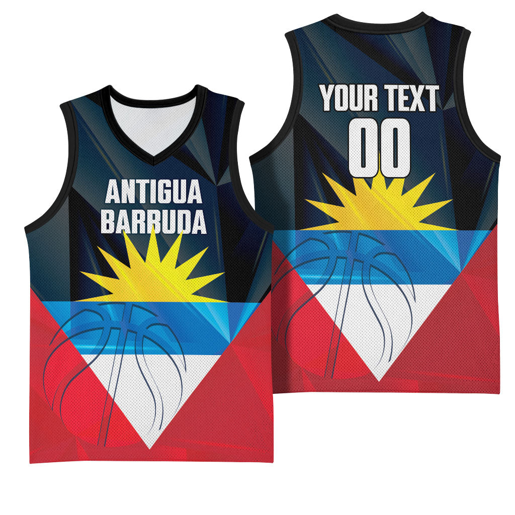Antigua and Barbuda Basketball Custom Basketball Jersey Flag Sporty Style