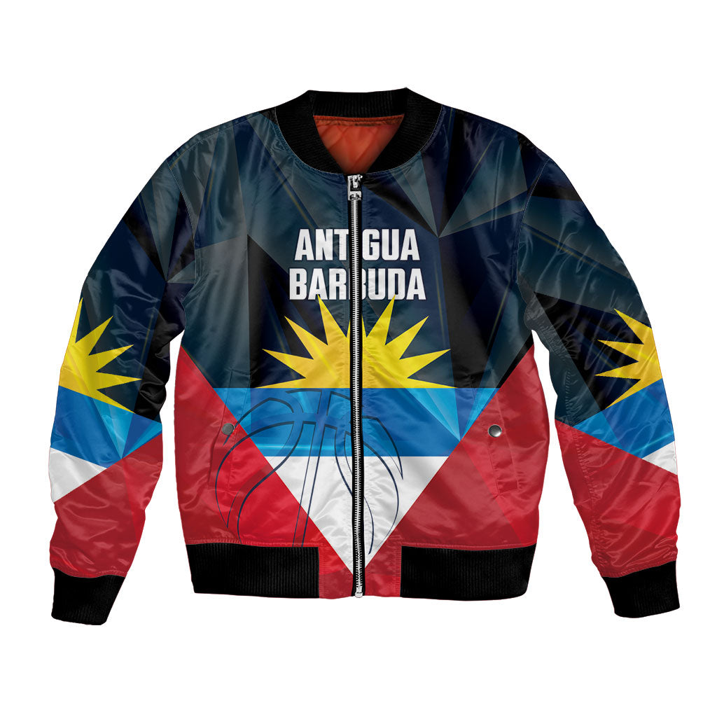 Antigua and Barbuda Basketball Custom Bomber Jacket Flag Sporty Style