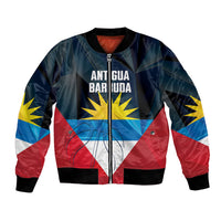 Antigua and Barbuda Basketball Custom Bomber Jacket Flag Sporty Style