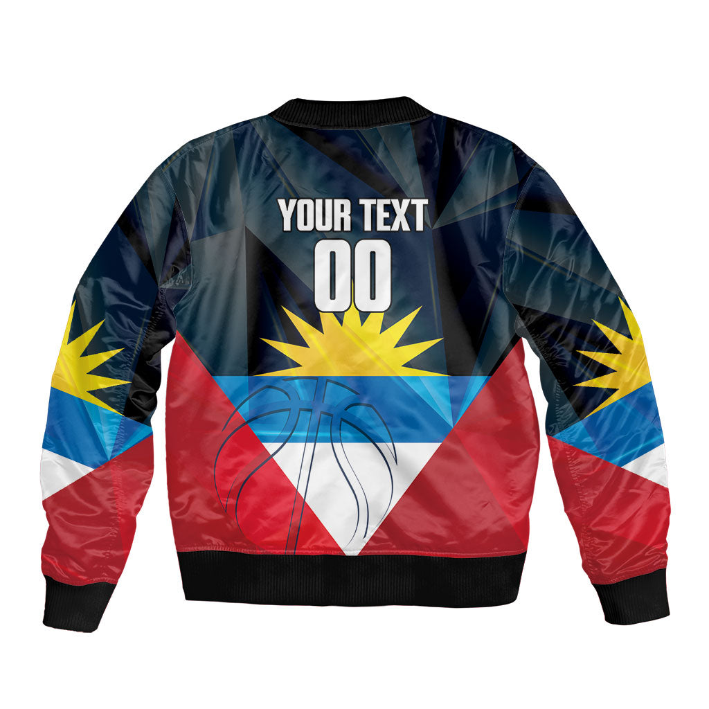 Antigua and Barbuda Basketball Custom Bomber Jacket Flag Sporty Style