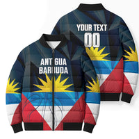 Antigua and Barbuda Basketball Custom Bomber Puffer Jacket Flag Sporty Style