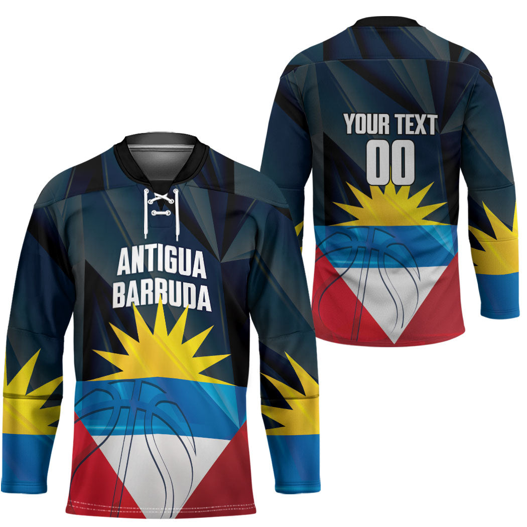 Antigua and Barbuda Basketball Custom Hockey Jersey Flag Sporty Style