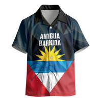 Antigua and Barbuda Basketball Custom Kid Hawaiian Shirt Flag Sporty Style