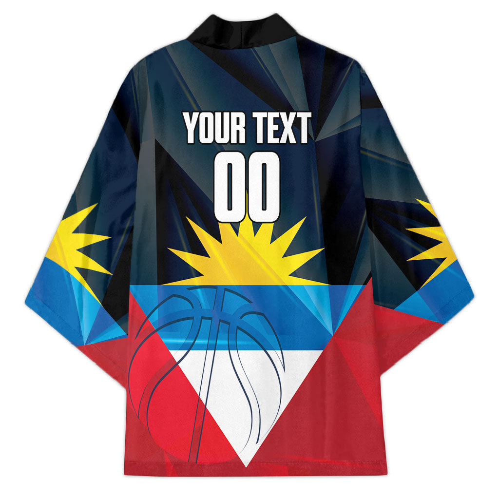 Antigua and Barbuda Basketball Custom Kimono Flag Sporty Style