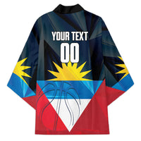 Antigua and Barbuda Basketball Custom Kimono Flag Sporty Style