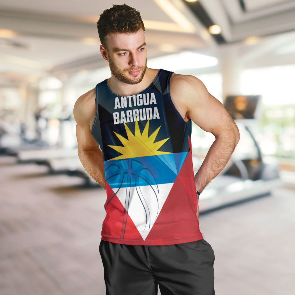 Antigua and Barbuda Basketball Custom Men Tank Top Flag Sporty Style