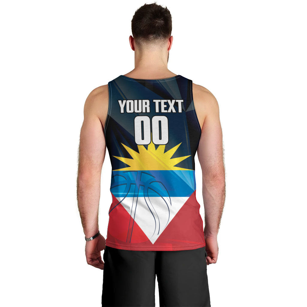 Antigua and Barbuda Basketball Custom Men Tank Top Flag Sporty Style