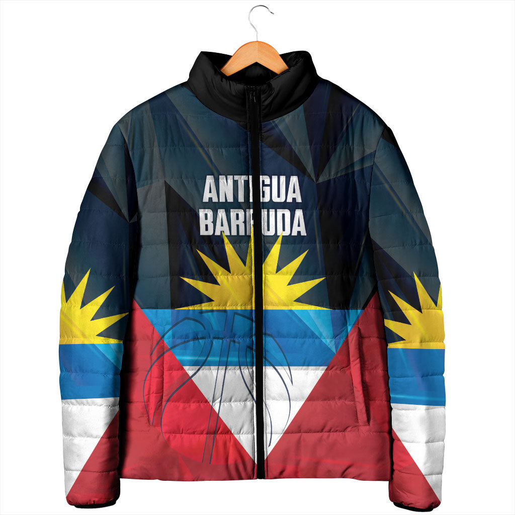 Antigua and Barbuda Basketball Custom Padded Jacket Flag Sporty Style