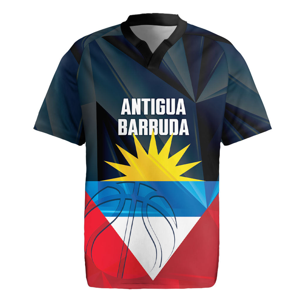 Antigua and Barbuda Basketball Custom Rugby Jersey Flag Sporty Style