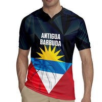 Antigua and Barbuda Basketball Custom Rugby Jersey Flag Sporty Style