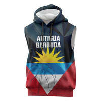 Antigua and Barbuda Basketball Custom Sleeveless Hoodie Flag Sporty Style
