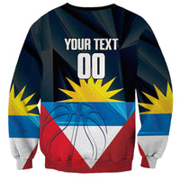 Antigua and Barbuda Basketball Custom Sweatshirt Flag Sporty Style