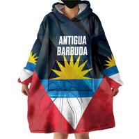 Antigua and Barbuda Basketball Custom Wearable Blanket Hoodie Flag Sporty Style