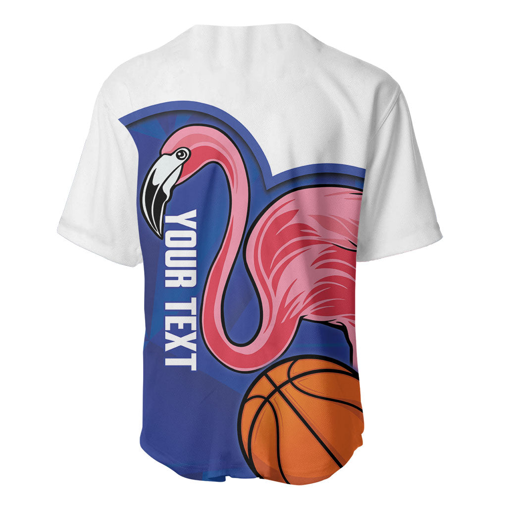 Turks and Caicos Islands Basketball Personalized Baseball Jersey Flamingo Mascot Style