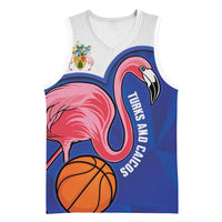 Turks and Caicos Islands Basketball Personalized Basketball Jersey Flamingo Mascot Style