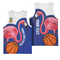 Turks and Caicos Islands Basketball Personalized Basketball Jersey Flamingo Mascot Style