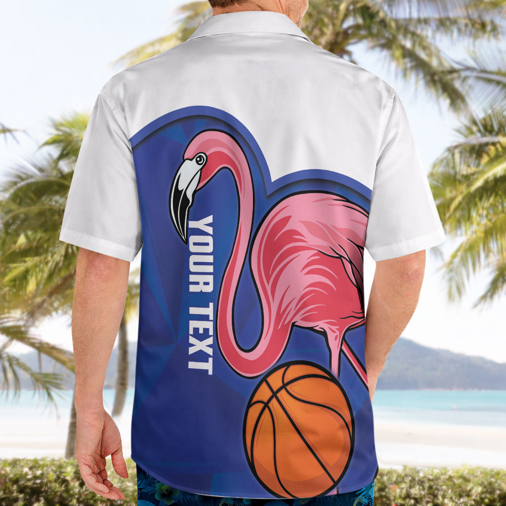 Turks and Caicos Islands Basketball Personalized Hawaiian Shirt Flamingo Mascot Style