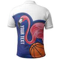 Turks and Caicos Islands Basketball Personalized Polo Shirt Flamingo Mascot Style