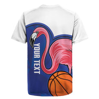 Turks and Caicos Islands Basketball Personalized Rugby Jersey Flamingo Mascot Style