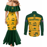 australia-soccer-couples-matching-mermaid-dress-and-long-sleeve-button-shirts-matildas-world-cup-2023-tropical-style
