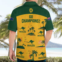 Australia Soccer Hawaiian Shirt Matildas World Cup 2023 Tropical Style - Wonder Print Shop