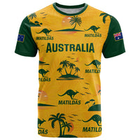 Australia Soccer T Shirt Matildas World Cup 2023 Tropical Style - Wonder Print Shop