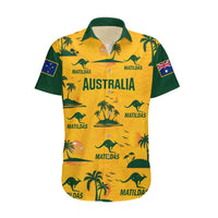 Custom Australia Soccer Hawaiian Shirt Matildas World Cup 2023 Tropical Style - Wonder Print Shop