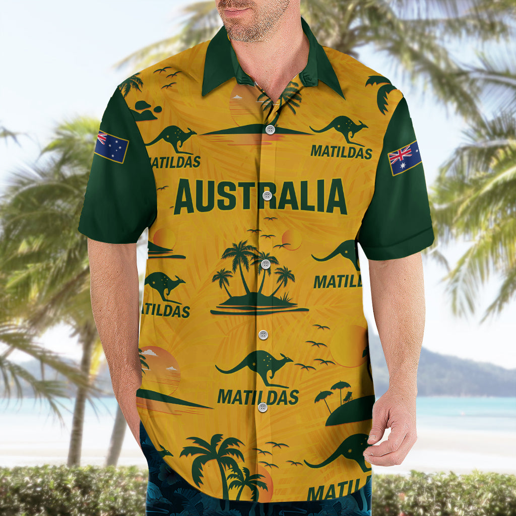 Custom Australia Soccer Hawaiian Shirt Matildas World Cup 2023 Tropical Style - Wonder Print Shop