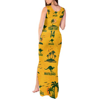 Custom Australia Soccer Tank Maxi Dress Matildas World Cup 2023 Tropical Style - Wonder Print Shop