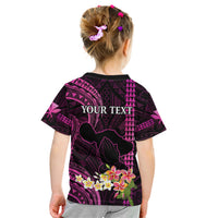 Personalised Hawaii Kid T Shirt Pray For Maui Hawaiian Plumeria Be Strong Pink Verison - Wonder Print Shop