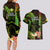 Hawaii Couples Matching Long Sleeve Bodycon Dress and Hawaiian Shirt Pray For Maui Hawaiian Plumeria Be Strong Reggae Verison - Wonder Print Shop