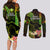 Hawaii Couples Matching Long Sleeve Bodycon Dress and Long Sleeve Button Shirts Pray For Maui Hawaiian Plumeria Be Strong Reggae Verison - Wonder Print Shop