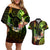 Hawaii Couples Matching Off Shoulder Short Dress and Hawaiian Shirt Pray For Maui Hawaiian Plumeria Be Strong Reggae Verison - Wonder Print Shop