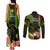 Hawaii Couples Matching Tank Maxi Dress and Long Sleeve Button Shirts Pray For Maui Hawaiian Plumeria Be Strong Reggae Verison - Wonder Print Shop