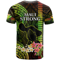 Hawaii T Shirt Pray For Maui Hawaiian Plumeria Be Strong Reggae Verison - Wonder Print Shop
