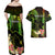 Personalised Hawaii Couples Matching Off Shoulder Maxi Dress and Hawaiian Shirt Pray For Maui Hawaiian Plumeria Be Strong Reggae Verison - Wonder Print Shop