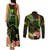 Personalised Hawaii Couples Matching Tank Maxi Dress and Long Sleeve Button Shirts Pray For Maui Hawaiian Plumeria Be Strong Reggae Verison - Wonder Print Shop