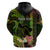 Personalised Hawaii Hoodie Pray For Maui Hawaiian Plumeria Be Strong Reggae Verison - Wonder Print Shop