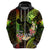 Personalised Hawaii Hoodie Pray For Maui Hawaiian Plumeria Be Strong Reggae Verison - Wonder Print Shop