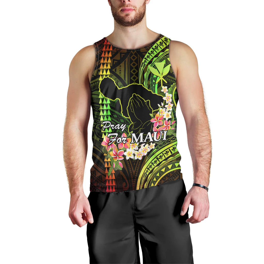 personalised-hawaii-men-tank-top-pray-for-maui-hawaiian-plumeria-be-strong-reggae-verison