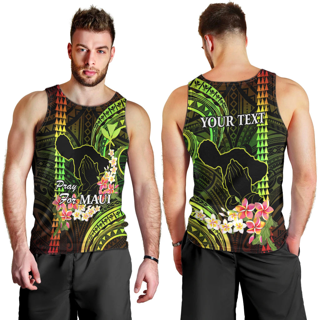 personalised-hawaii-men-tank-top-pray-for-maui-hawaiian-plumeria-be-strong-reggae-verison